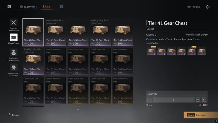 Purchase from Seasonal Shop Using Jade Fish