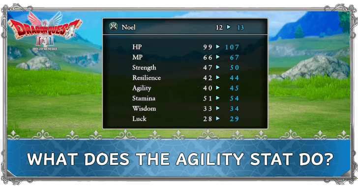 DRAGON QUEST I & II HD-2D Remake What Does the Agility Stat Do
