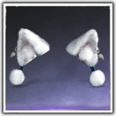 Snow Fox Hair Accessory M