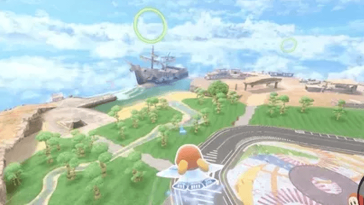 Kirby Air Riders - How to Destroy Every Tree in the Forest Area - Forest