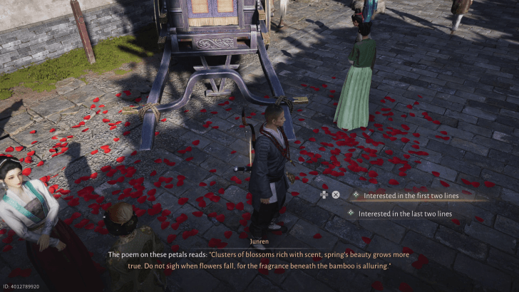 Inspect the Falling Flower Poem