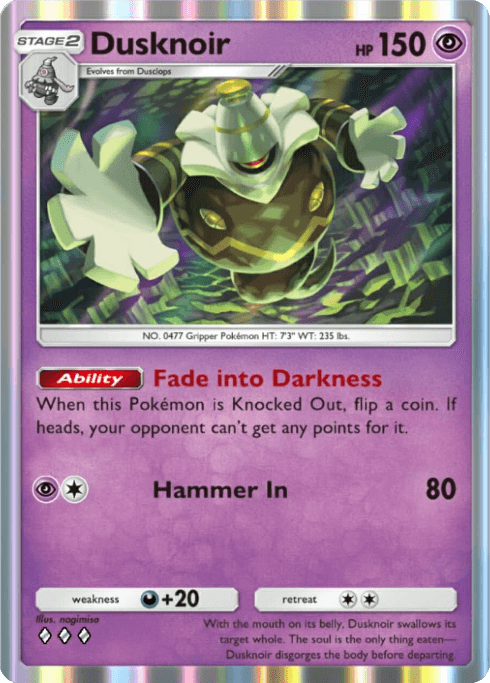 Pokemon TCG Pocket - B1 105 Dusknoir