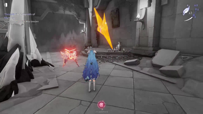 Through the Labyrinth of Memory Red Object White Feather