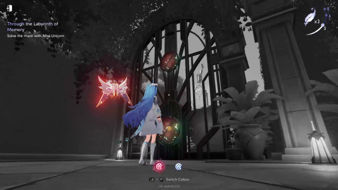 Through the Labyrinth of Memory Double Red Door