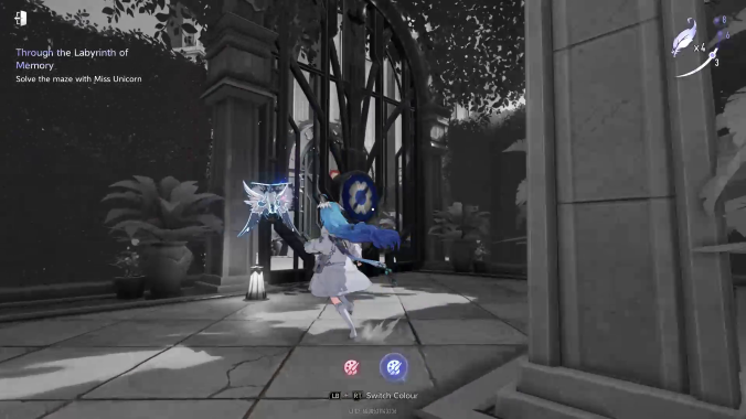 Through the Labyrinth of Memory Single Blue Door