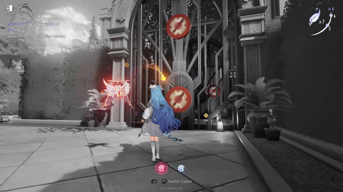 Through the Labyrinth of Memory Two Red Disc Door