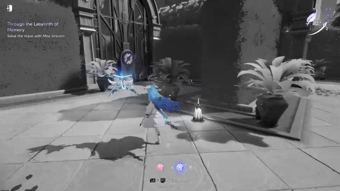 Through the Labyrinth of Memory Blue Door Ahead