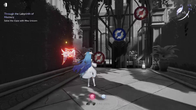 Through the Labyrinth of Memory — Red & Blue Door