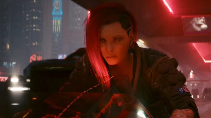 Cyberpunk 2077 V Riding A Motorcycle