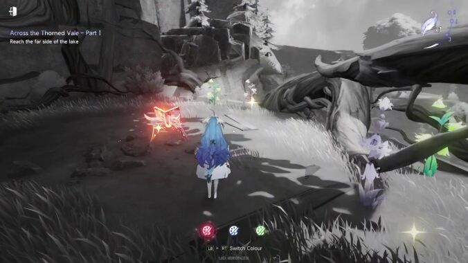 Unexpected Commission Painting Two Green Flowers