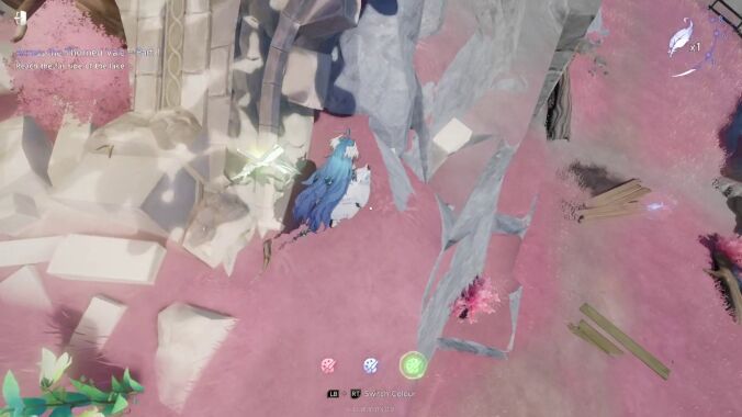 Unexpected Commission Mountain Drop White Feather