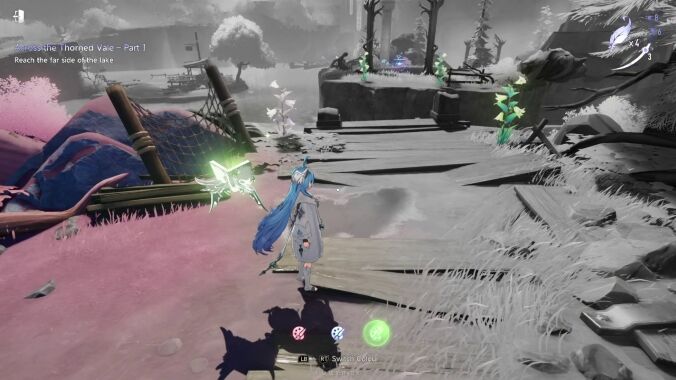 Unexpected Commission Painting Green Flower Bridge