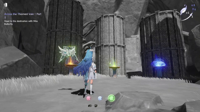 Across the Thorned Vale — Pillar Colour Sequence