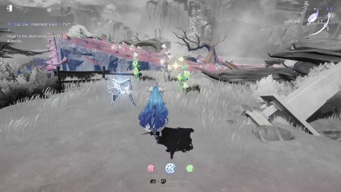 Across the Thorned Vale — Green Flower on Forest Path