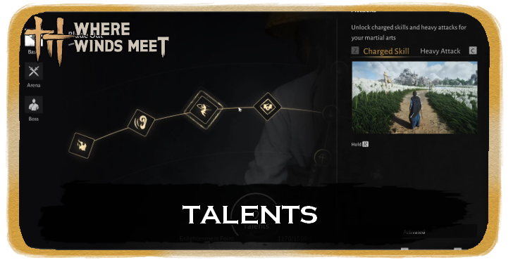 Where Winds Meet - List of All Talents