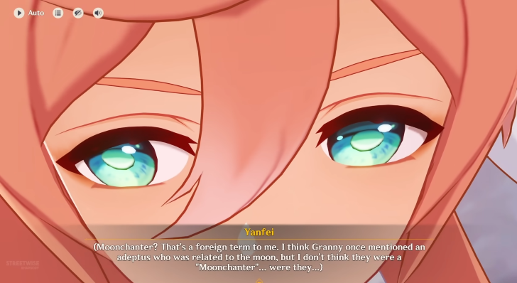 Genshin - Zibai related to the Moons