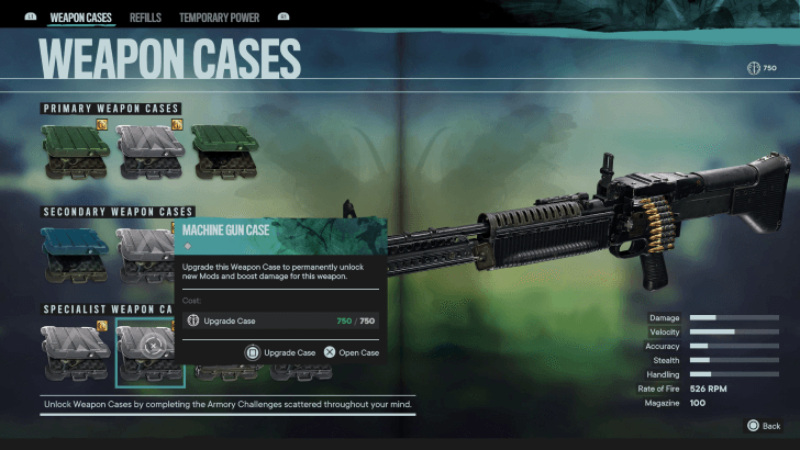 Upgrade Weapons and Traits