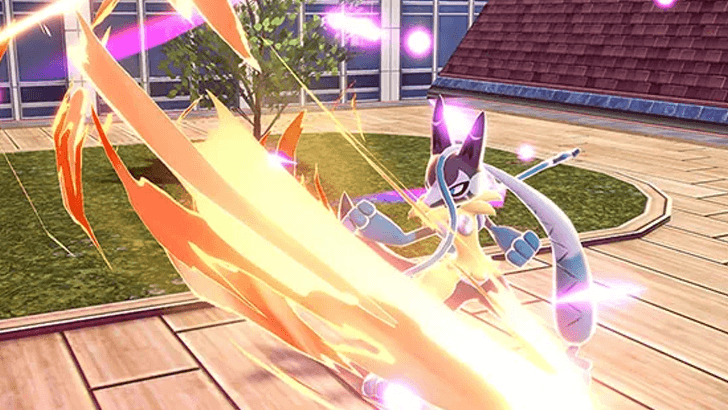 Mega Lucario Z Using Moves