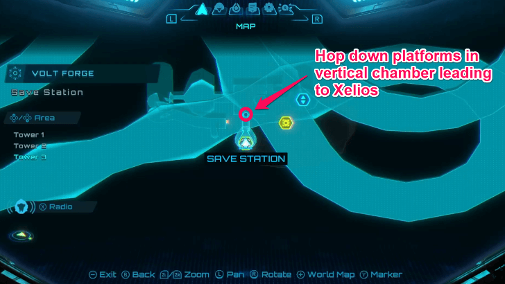 Xelios Boss Location