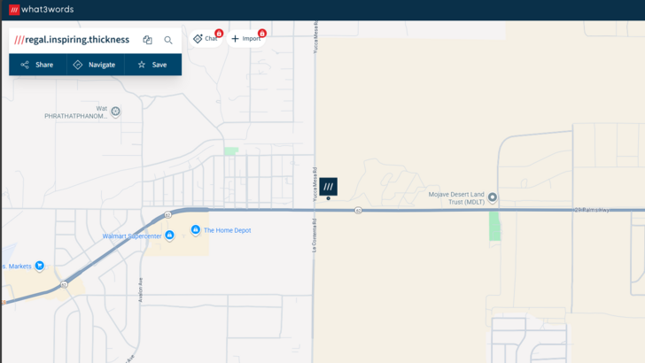 What3Words Regal Inspiring Thickness