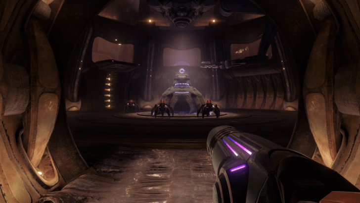 Defeat the Robotic Spider Enemies