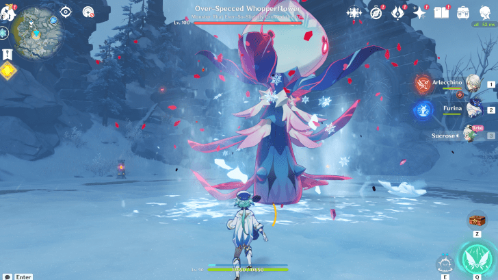 Genshin - Defeat Over-specced Whopperflower