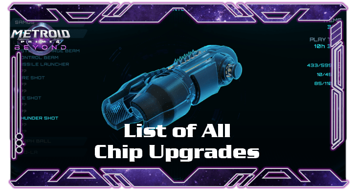 Metroid Prime - List of All Chip Upgrades