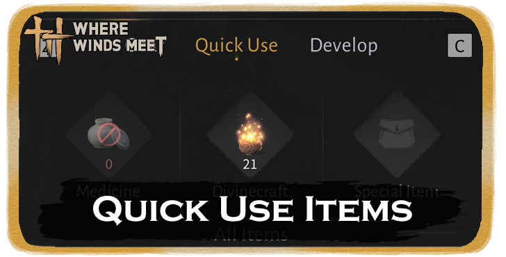 Quick Use Items