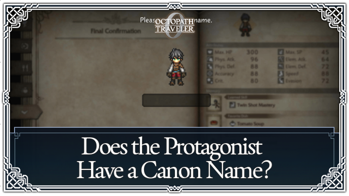 Octopath Traveler 0 - Canon Name