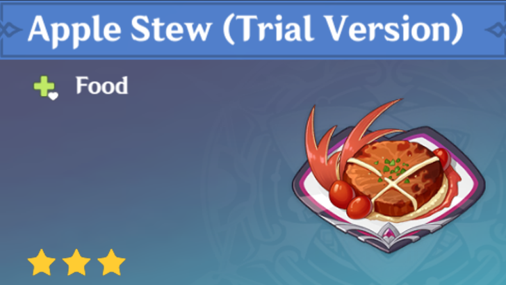 Genshin Impact - How to Get Apple Stew (Trial Version) and Effects