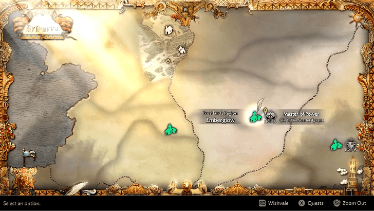 The Scarlet Tyrant map location