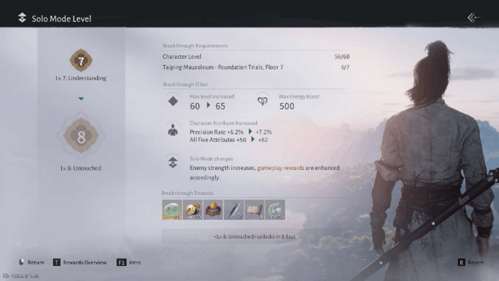 Increase Character Level