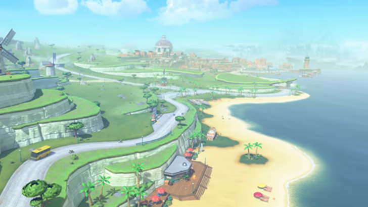 Mario Kart World Coastline