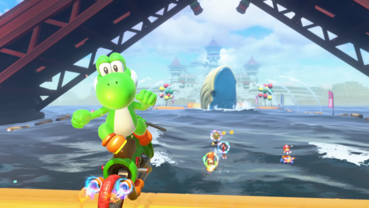 Mario Kart World Yoshi Jetski