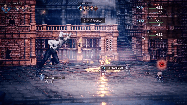 Physical Attack buff gained