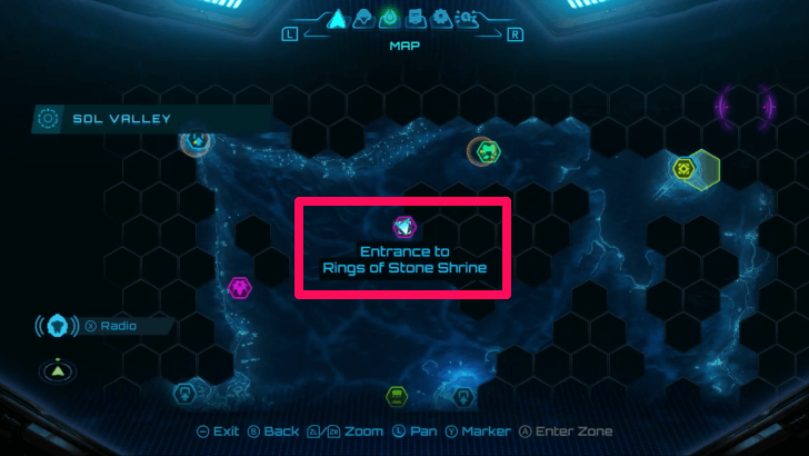 Rings of Stone Shrine Map