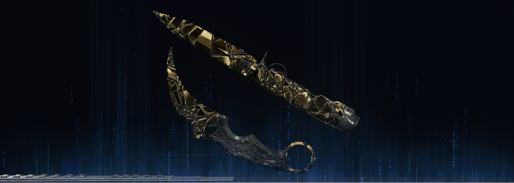 Shattered Gold (Ballistic Knife) Camo