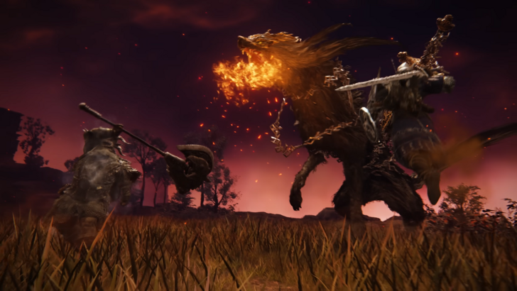 Elden Ring Nightreign Players Fighting Gladius Beast Of Night
