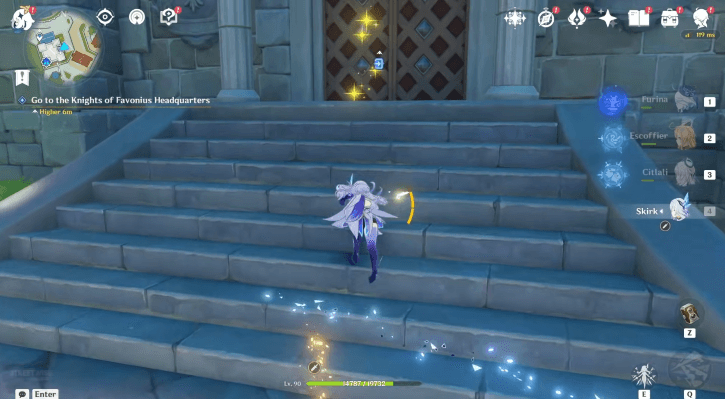 Genshin - Go to Knights of Favonius