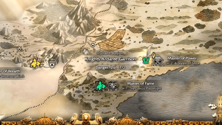 Knights Ardante Garrison location