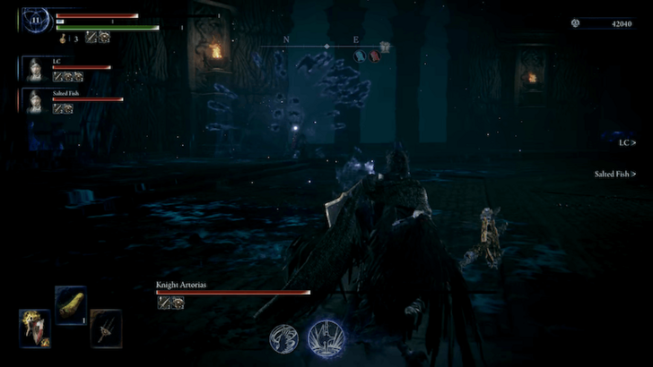 Artorias Second Phase Dark Projectiles