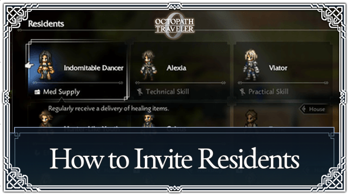 Octopath Traveler 0 - How to Invite Residents