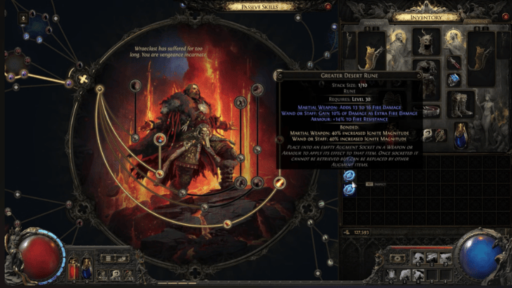 Greater Desert Rune With Bonded Effect