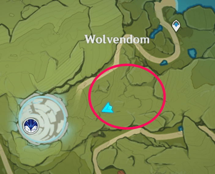Genshin - Pale-Furred Wolf Map Location - Wolvendom