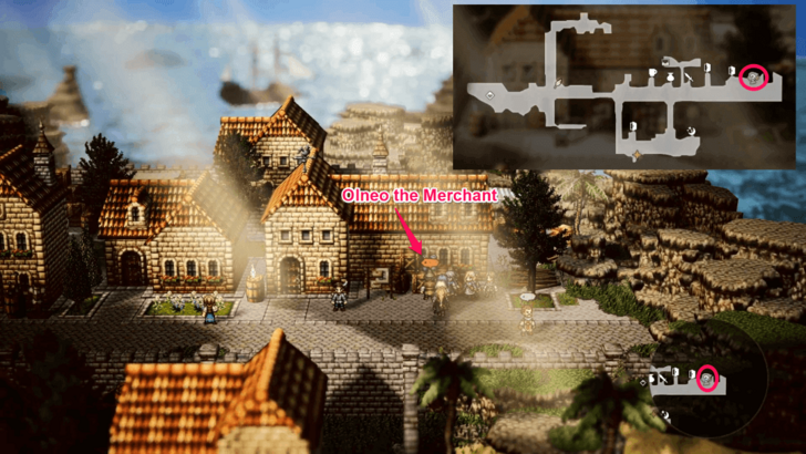 Olneo the Merchant Location in Rippletide