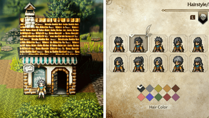 Octopath Traveler 0 - Character Change Appearance