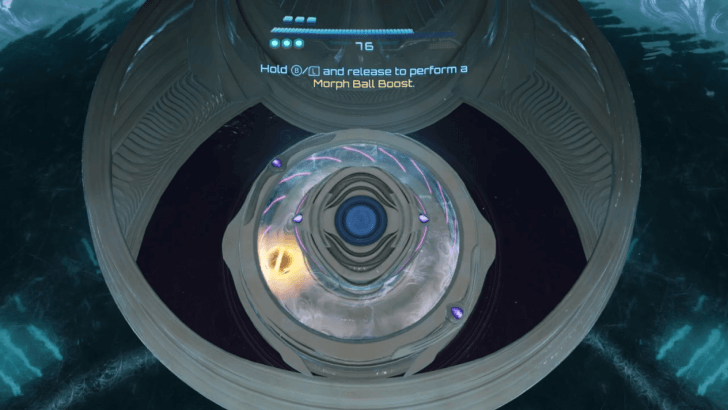 Psychic Boost Ball in Morph Ball Mode