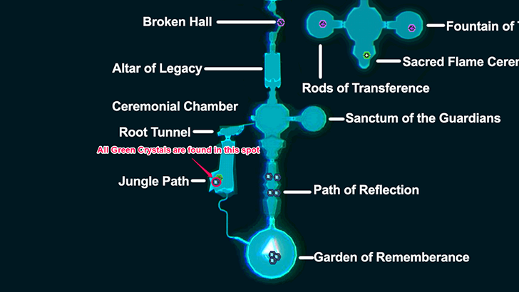 Fury Green Crystals Map