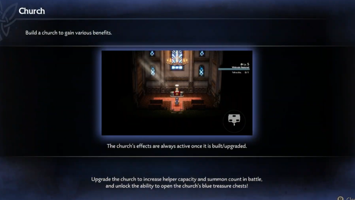 Church Tutorial Screen