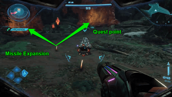 Break Amber South of Save Area